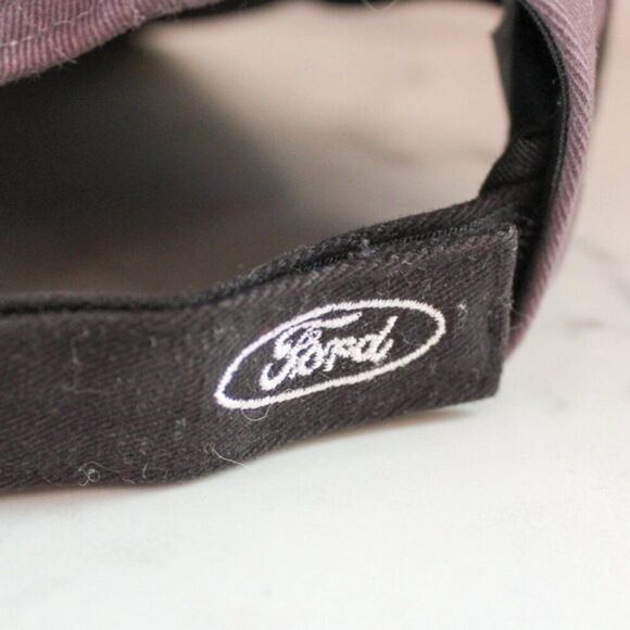 Ford Mustang Running Pony Logo Black and Grey Adjustable Baseball Hat - Picture 4 of 7